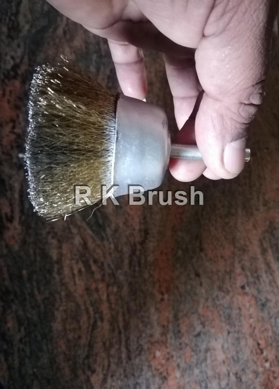 spindle mounted cup brush 